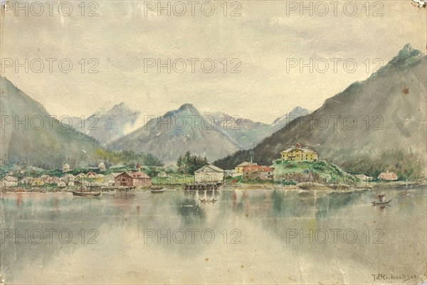 Sitka from the Islands, Showing Russian Castle, 1888.