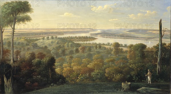 On the Ohio River, ca. 1840.