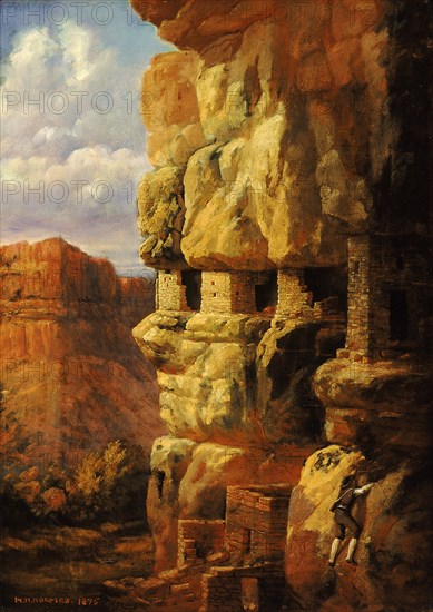Cliff Houses on the Rio Mancos, Colorado, 1875.