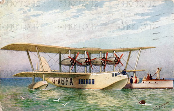 Imperial Airways Flying Boat 'Scipio', 1934. British seaplane.