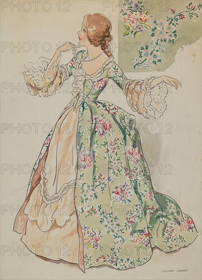 Lady's Costume, c. 1936.