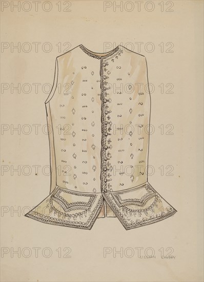 Man's Vest, 1935/1942.