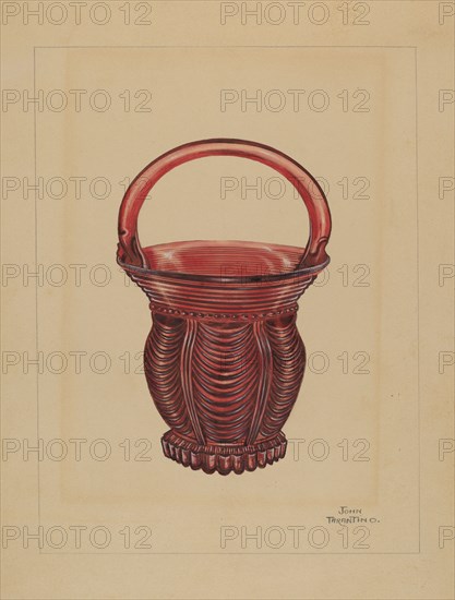 Ornamental Small Basket, c. 1936.