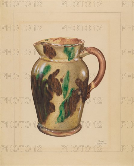 Pitcher, c. 1936.