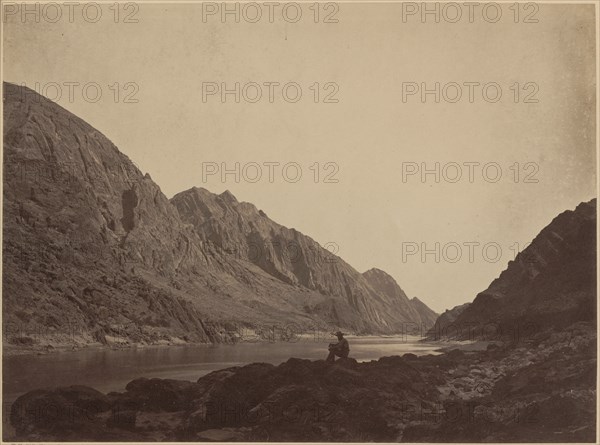 Iceberg Canyon, Colorado River, Looking Above, 1871.