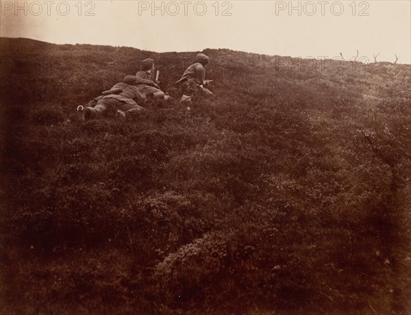 Horace and Edward Stalking Stags, 1856.