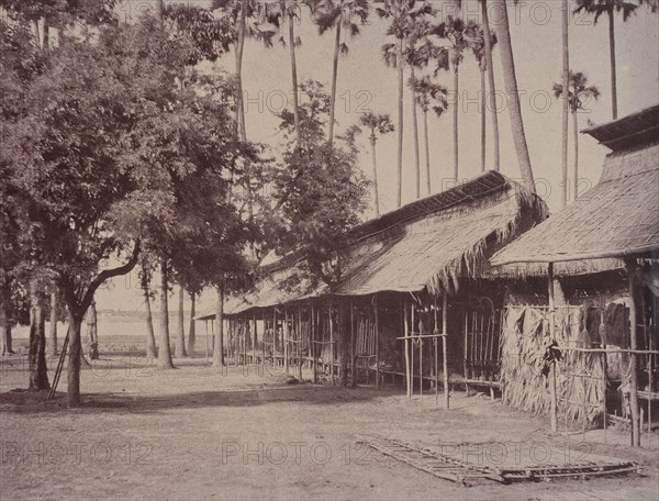 Amerapoora: Barracks of the Burmese Guard, September 1-October 21, 1855.