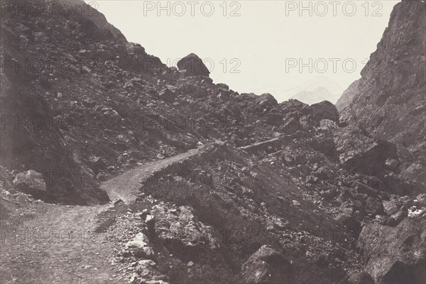 Saint-Sauveur. Sentier du chaos conduisant à Gavarnie (Saint-Sauveur. The Path to Chaos Leading to Gavarnie), 1853.