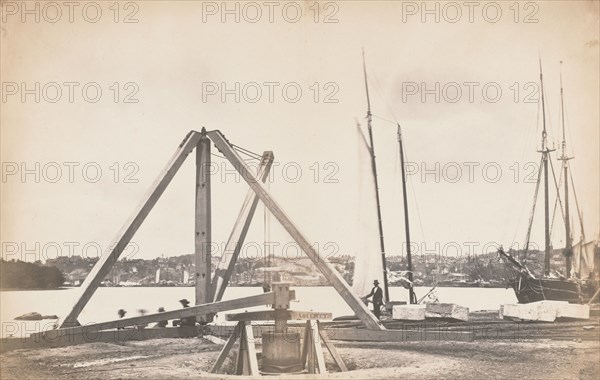 Construction of Washington Aqueduct, 1858-1859.