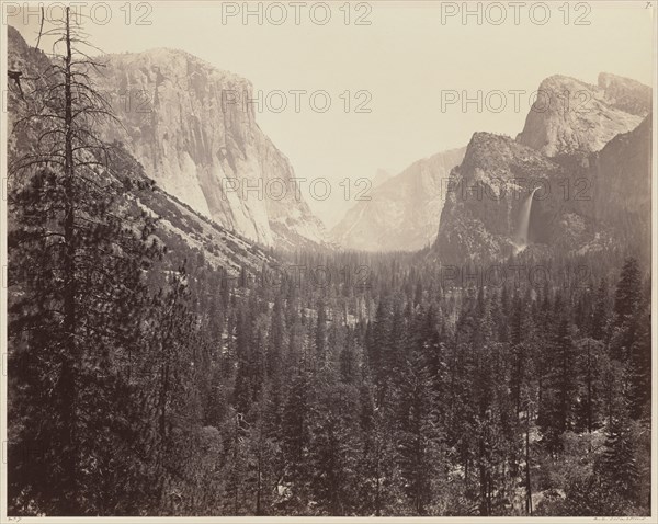 The Yosemite Valley from the Mariposa Trail, 1865-1866.