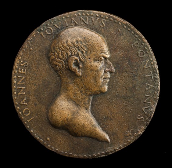 Giovanni Gioviano Pontano, 1426-1503, Poet [obverse], 1488 or after.