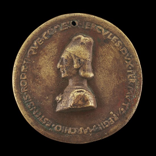 Ercole I d'Este, 1431-1505, Duke of Ferrara, Modena, and Reggio 1471 [obverse].