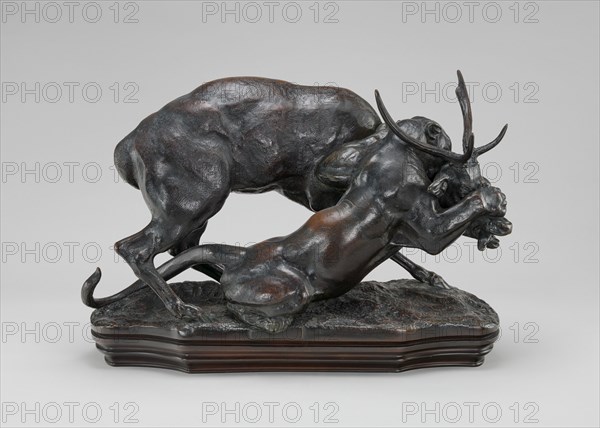 Panther Seizing a Stag, n.d..