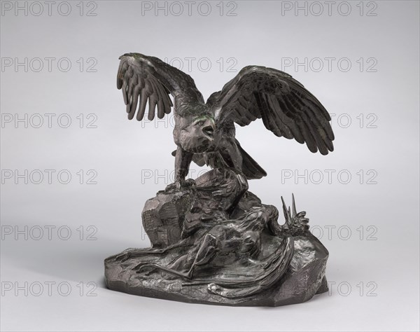 Eagle Holding a Heron, model n.d., cast c. 1857/1873.