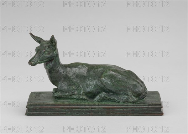 Doe Reclining, model 1840, cast by 1874.