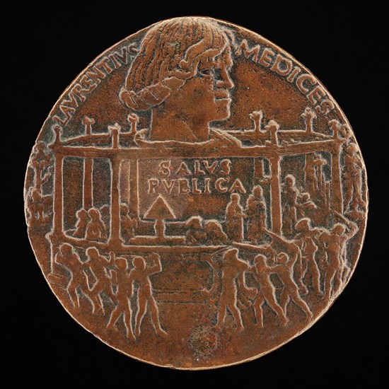 Lorenzo de' Medici, il Magnifico, 1449-1492 (The Pazzi Conspiracy Medal) [obverse], 1478.