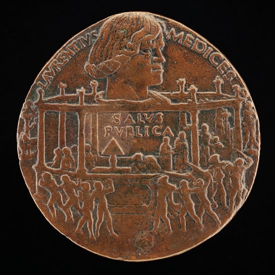 Lorenzo de' Medici, il Magnifico, 1449-1492 (The Pazzi Conspiracy Medal) [obverse], 1478.