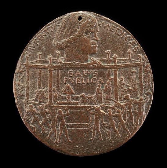 Lorenzo de' Medici, il Magnifico, 1449-1492 (The Pazzi Conspiracy Medal) [obverse], 1478.