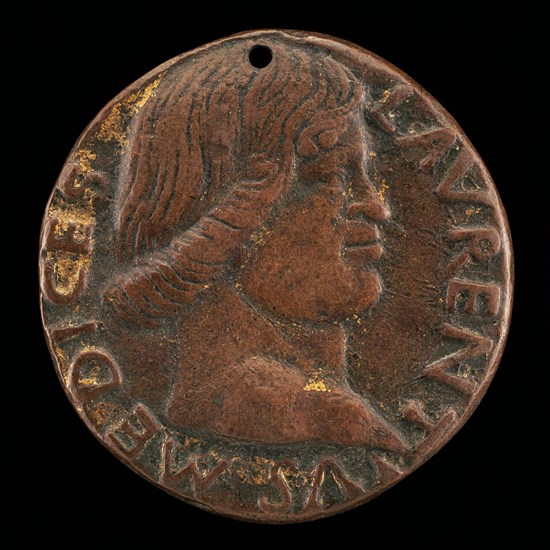 Lorenzo de' Medici, il Magnifico, 1449-1492 [obverse].