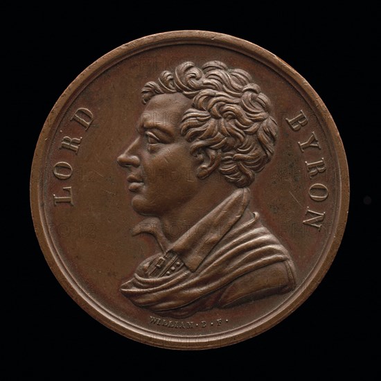 Lord Byron, 1788-1824, Poet [obverse], 1824.