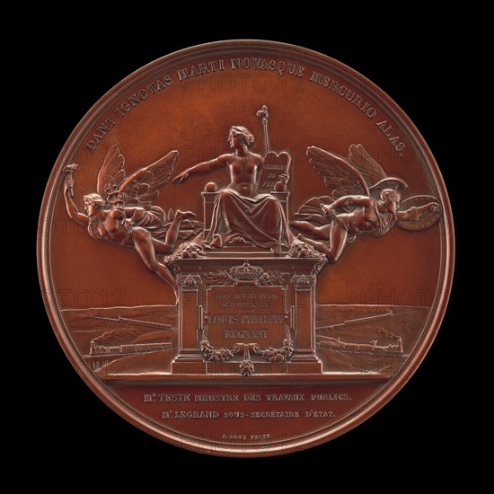 The Establishment of the French Railway System: The Law of 11 June 1842 [reverse], 1842.