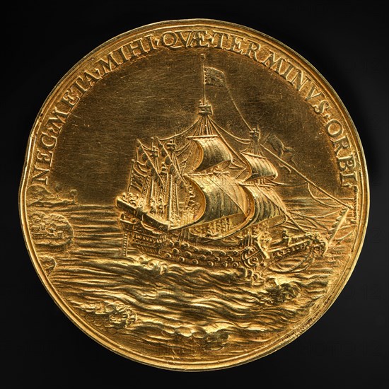The Juxon Medal: The Dominion of the Seas [reverse], 1639.