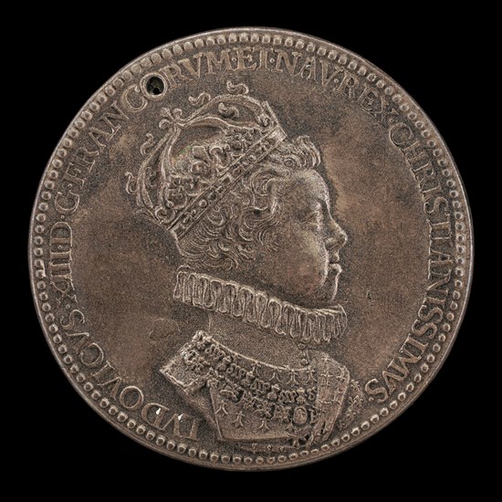 Louis XIII, 1601-1643, King of France 1610 [obverse], 1610.