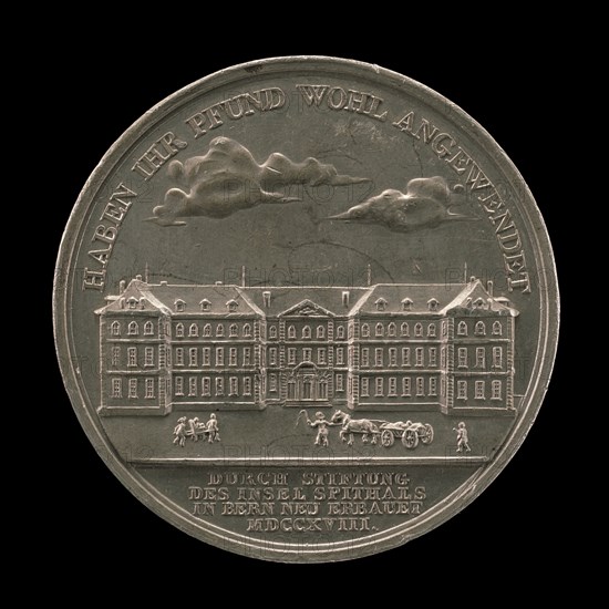 Insel Hospital, Bern [reverse], 1818.