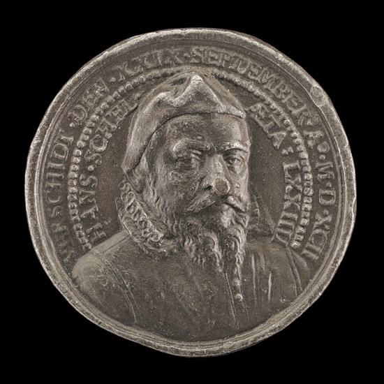 Hans Schel, 1518-1592, Patrician of Nuremberg [obverse], 1592.