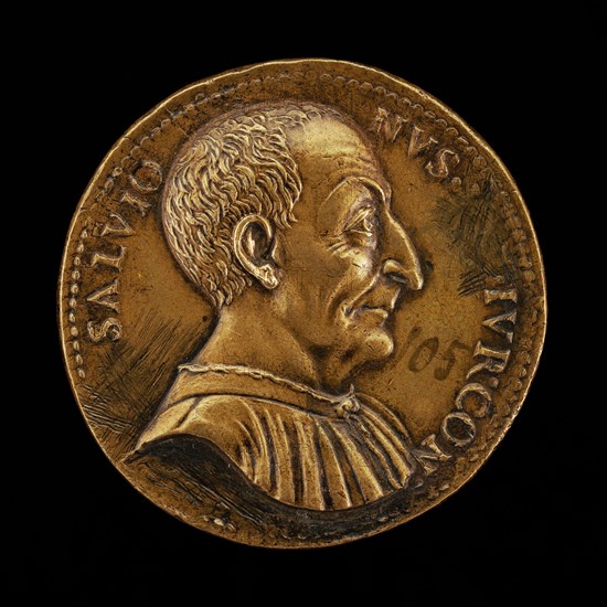 Luca Salvioni, died 1536, Paduan Jurist [obverse].