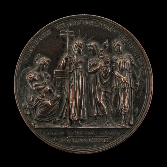 Allegory of the Triumph of Religion [reverse], 1822/1823.