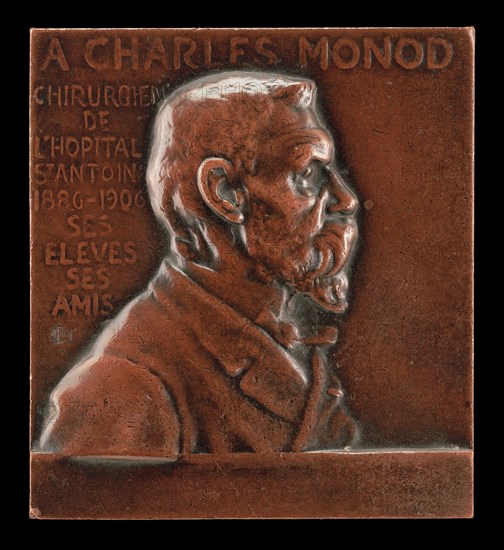 Alexandre-Charles Monod, 1843-1921, Surgeon at L'Hôpital de St-Antoine [obverse], c. 1906.