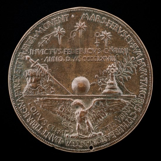 Eagle with Spread Wings Supporting Devices [reverse], 1468.
