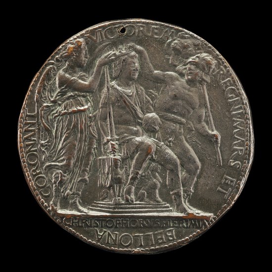 Alfonso Crowned by Mars and Bellona [reverse], 1458.