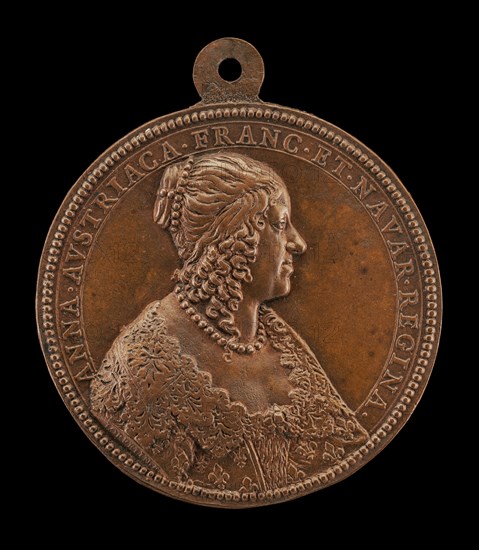 Anne of Austria, 1601-1666, Wife of King Louis XIII of France 1615 [obverse], 1642.
