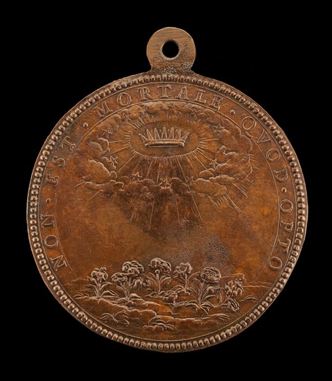 Stars and Clouds Encircling a Crown [reverse], 1642.