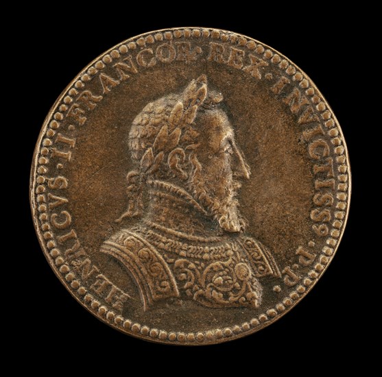 Henri II, 1519-1559, King of France 1547 [obverse].