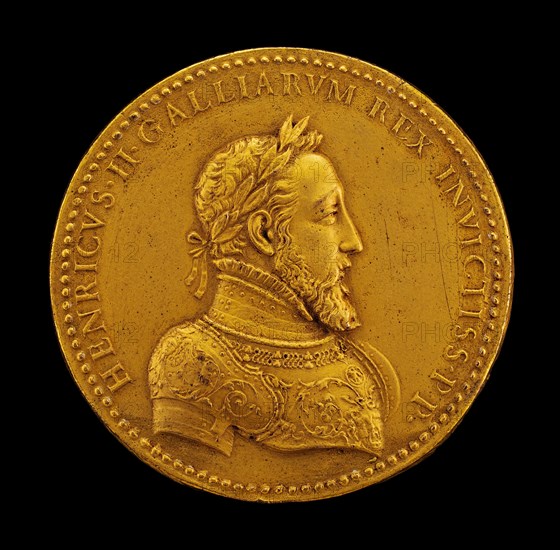 Henri II, 1519-1559, King of France 1547 [obverse], 1552.