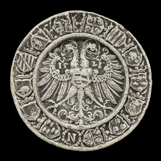 Coats of Arms around Double-headed Eagle [reverse], 1521.