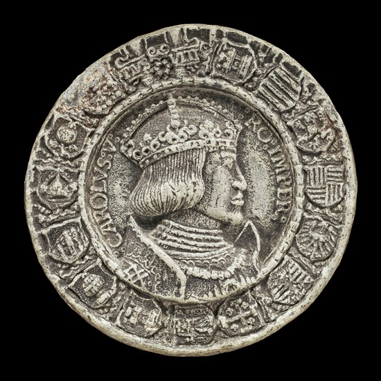 Charles V, 1500-1558, King of Spain 1516-1556, Holy Roman Emperor 1519 [obverse], 1521.