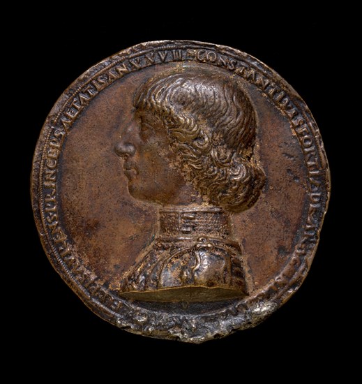 Costanzo Sforza, 1447-1483, Lord of Pesaro 1473 [obverse], 1475.