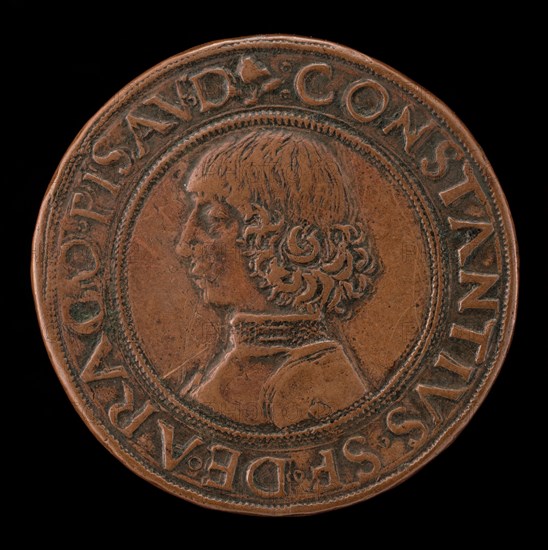 Costanzo Sforza, 1447-1483, Lord of Pesaro 1473 [obverse], probably 1456/1466.