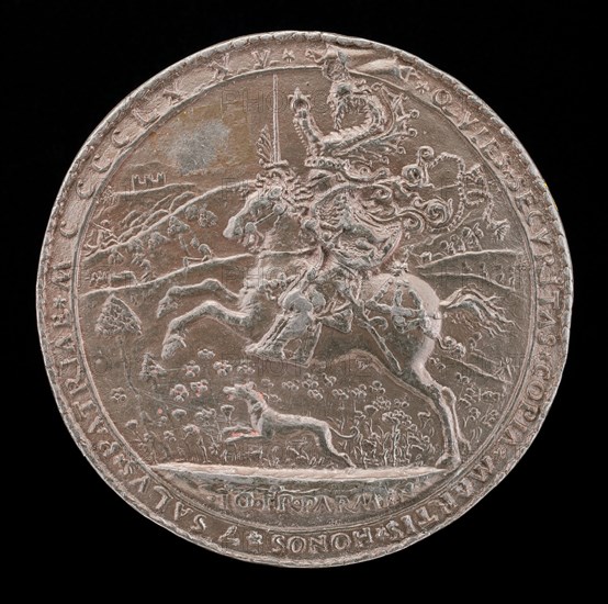 Costanzo Riding in the Country [reverse], 1475.