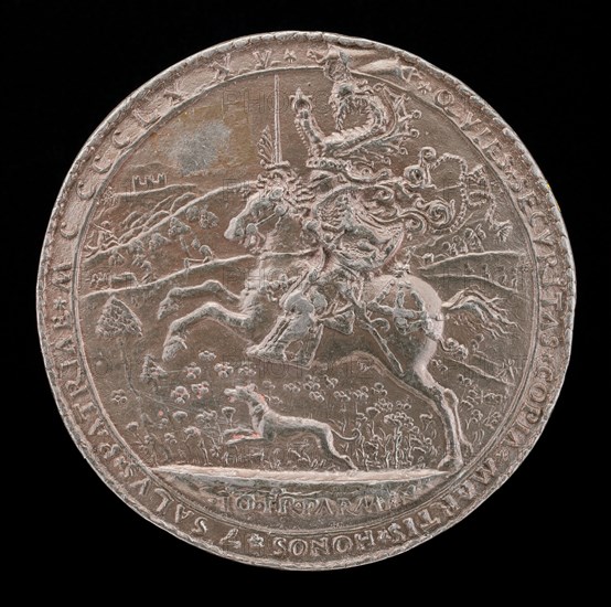 Costanzo Riding in the Country [reverse], 1475.