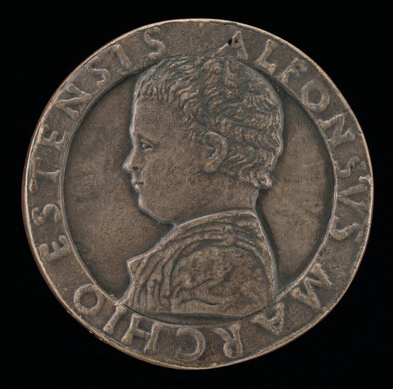 Alfonso I d'Este, 1476-1534 [obverse], 1477.