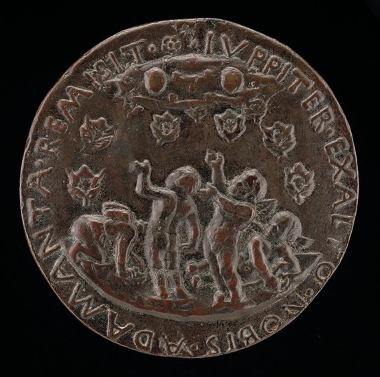 Putti Receiving Shower of Este Diamond Rings [reverse], 1505.