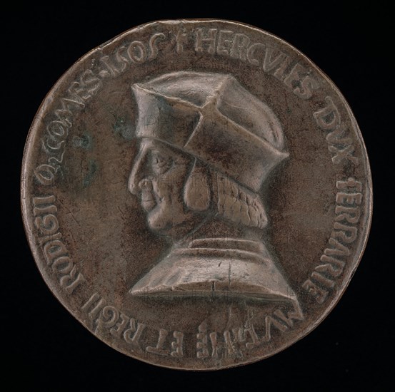 Ercole I d'Este, 1431-1505, Duke of Ferrara, Modena, and Reggio 1471 [obverse], 1505.