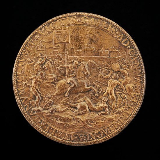Battle under City Walls [reverse], c. 1550. Attributed to Annibale Fontana.