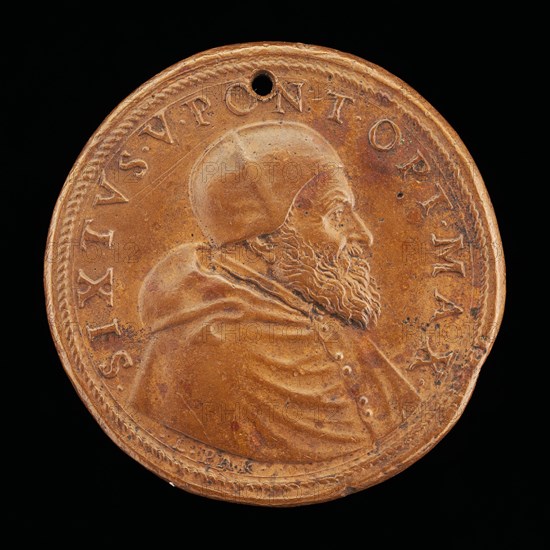 Sixtus V (Felice Peretti, 1521-1590), Pope 1585 [obverse].