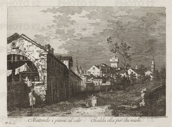 Mettendo i panni..., c. 1760.